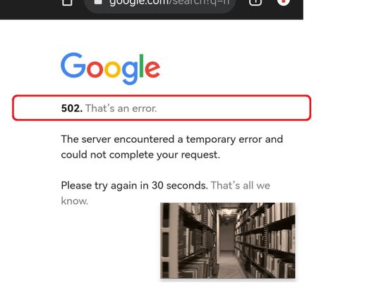 Google down
