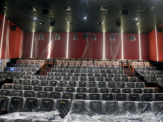 A view of the first-ever Multiplex Cinema Hall, in Srinagar.