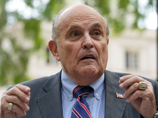  Former New York City mayor Rudy Giuliani 