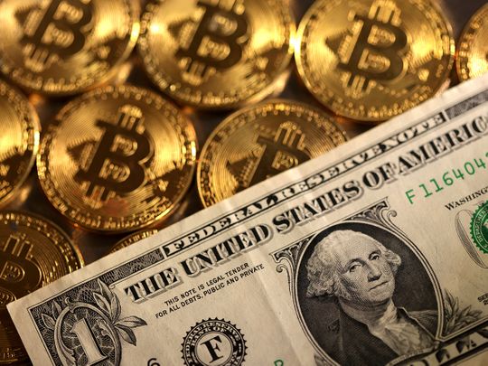Stock - Bitcoin and Dollar