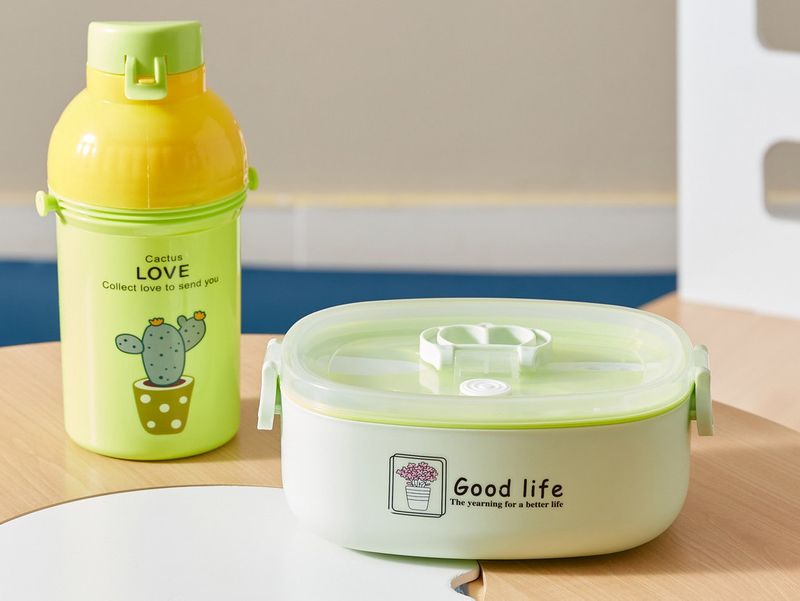 Neo Polypropylene lunchbox and bottle set, Dh19, Homebox-1660834663197