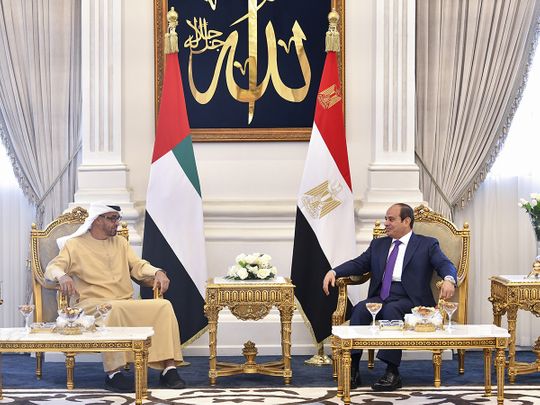 Mohamed bin Zayed in Egypt 2022-08-21