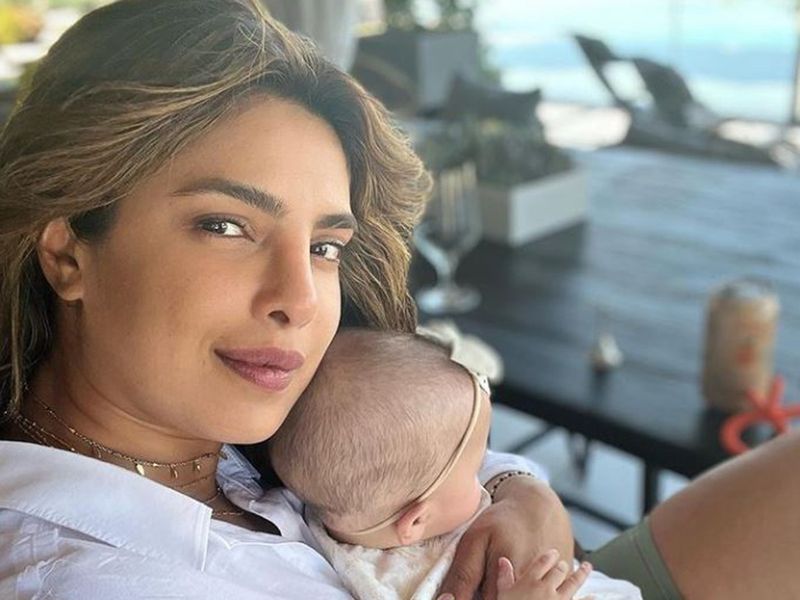 Priyanka Chopra Jonas with her daughter Malti