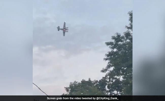 Watch video Plane that threatened to crash into store in