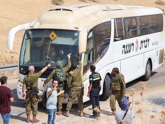 Israel bus shooting west bank