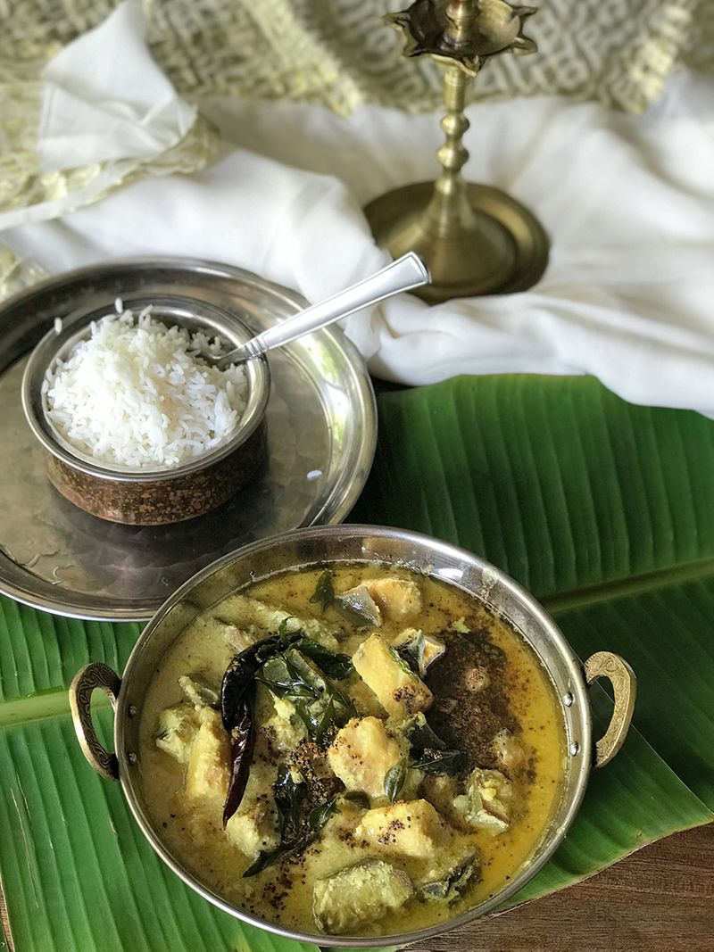 Kaalan is served with steamed rice