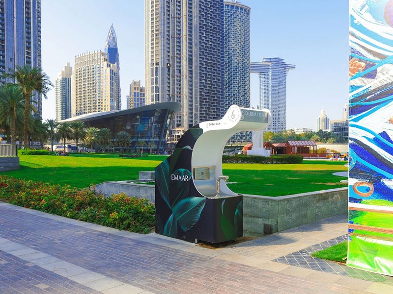 Dubai Can drinking water fountain