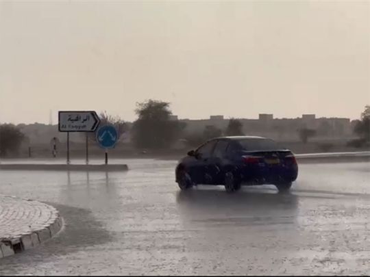 Rain in Al Ain on September 7
