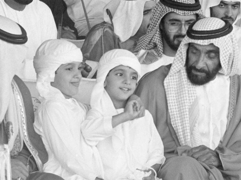Sheikh Hamdan also shared pictures of Shaikh Zayed Bin Sultan Al Nahyan, the founding father of the UAE