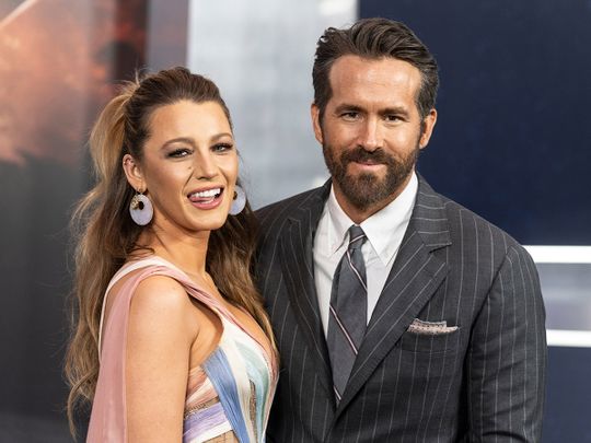 Blake Lively and Ryan Reynolds at 'The Adam Project' premiere on February 28, 2022