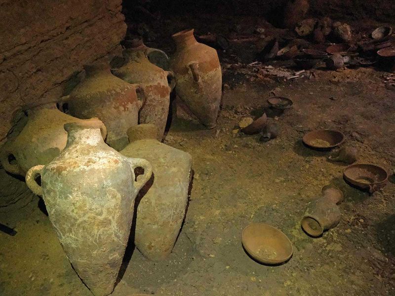 Israel cave rare find pottery Rameses