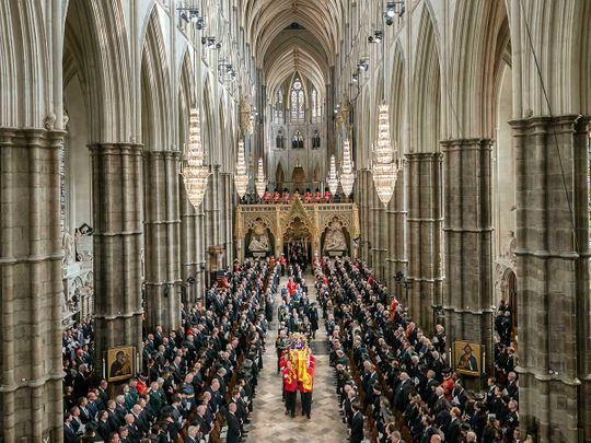 Westminster abbey queen funeral