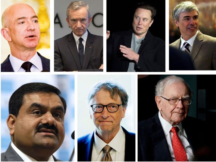 Here's how the 7 richest people in the world built their wealth