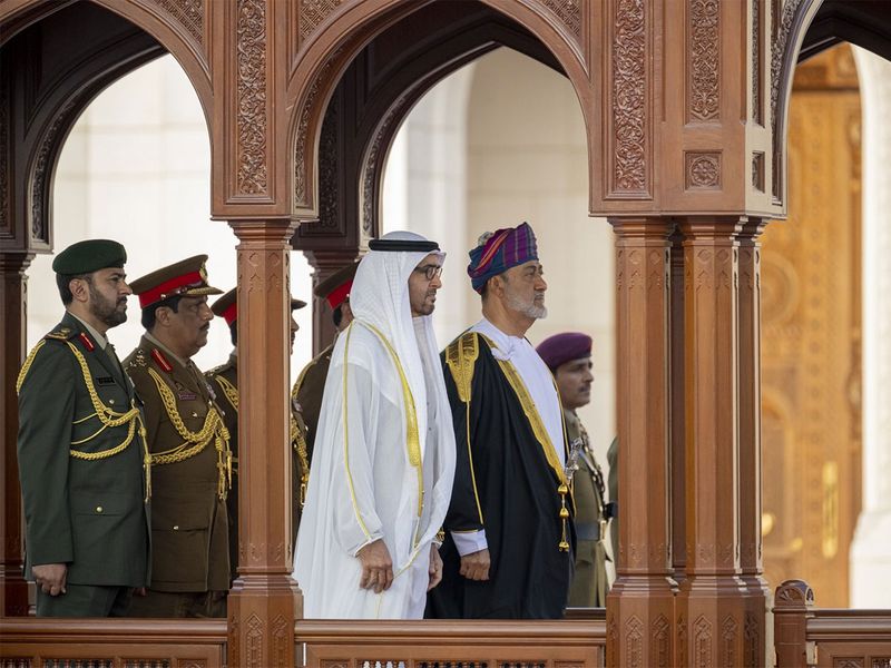 MBZ OMAN Mohamed bin Zayed      Sultan Haitham bin Tariq