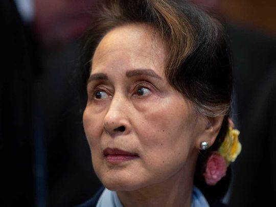Myanmar's leader Aung San Suu Kyi 