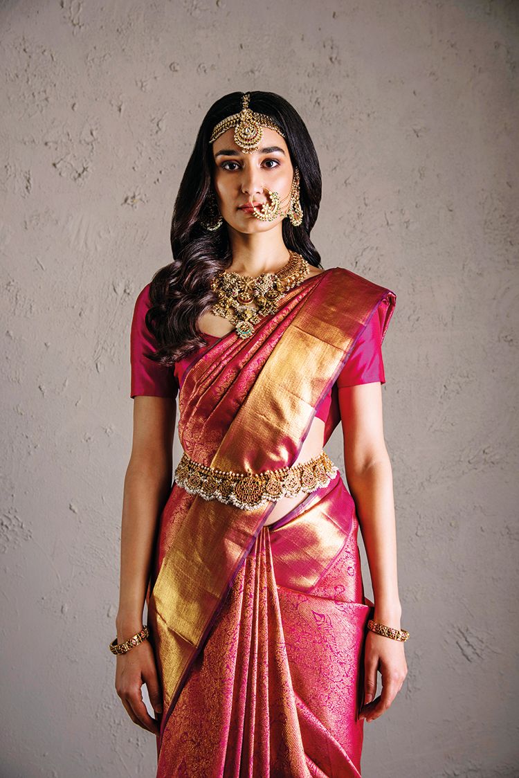 A silk sari from The House of Angadi