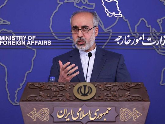 Iran's Foreign Ministry spokesman Nasser Kanani 