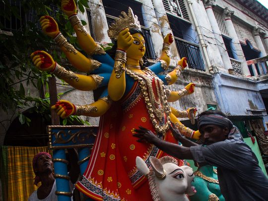 Agomoni - arrival of the deity at the start of the festival