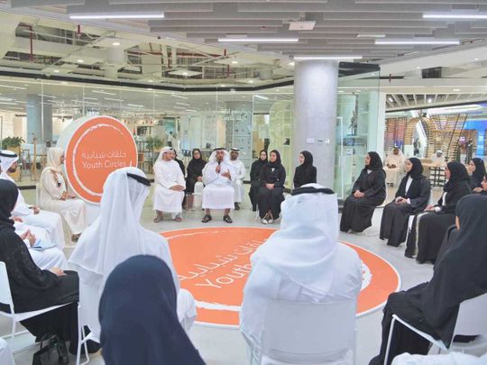 Lt-Gen Sheikh Saif bin Zayed Al Nahyan, Deputy Prime Minister and Minister of Interior, attended at the Dubai Creative Center 