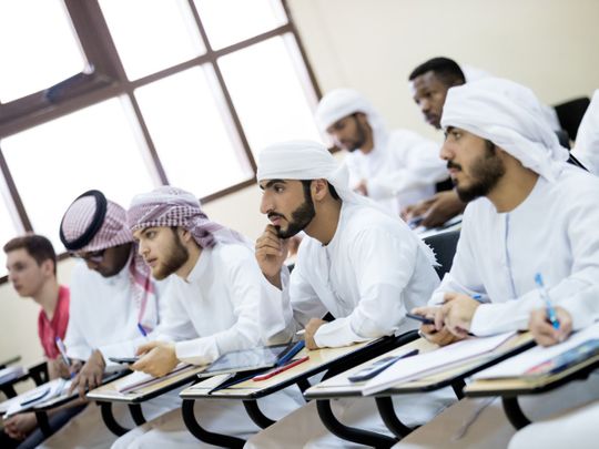 Students at Abu Dhabi University 