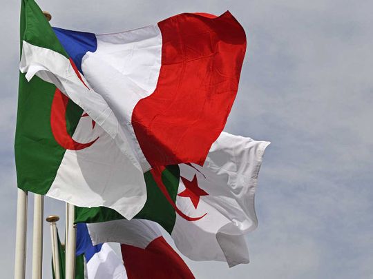 Algeria France flags