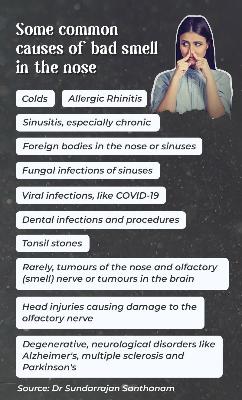 Common causes of bad smell