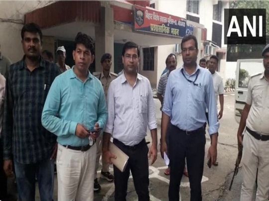 File photo shows Vigilance Department officials in Patna, India.