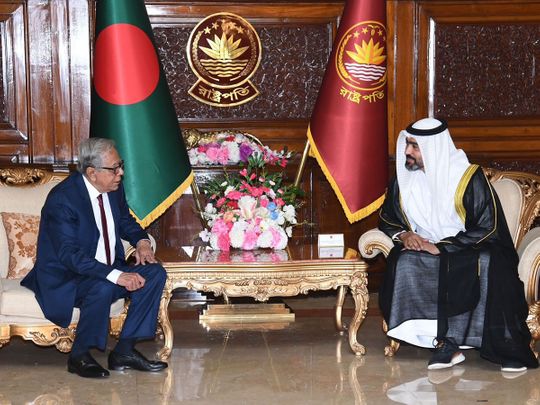 UAE Ambassador with Bangladesh President