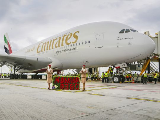 Emirates A380 to Bengaluru