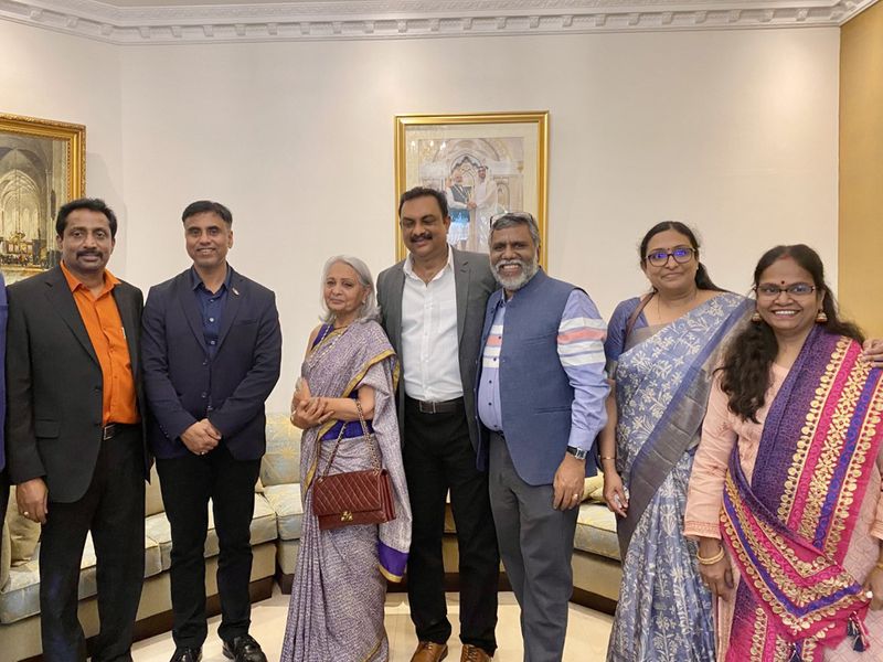 Anurag Bhusan with Indian community leaders in Dubai