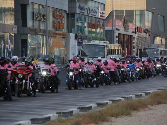 Pink riders