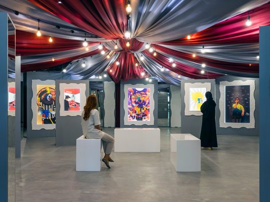 Life in a circus, an NFT art exhibition by Emirati digital artists for the Cultural Foundation Abu Dhabi