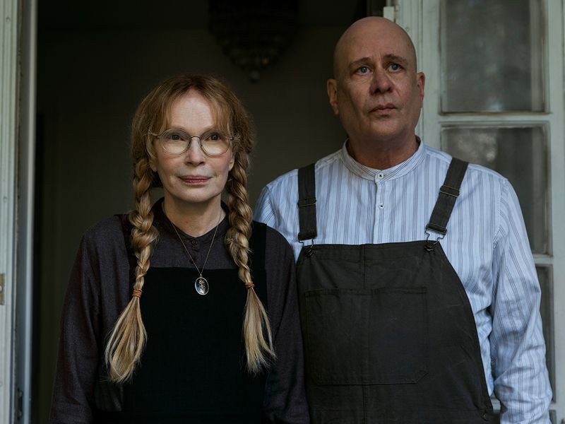 Mia Farrow and Terry Kinney in 'The Watcher' on Netflix