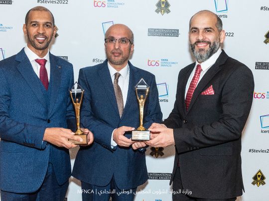 The Ministry of State for Federal National Council Affairs (MFNCA) has received two awards by the International Stevie Business Awards 2022, considered among the highest international business
