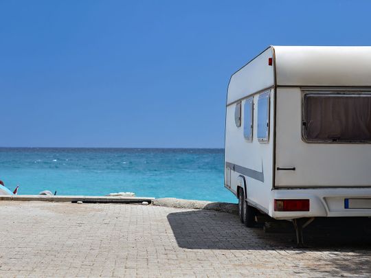 beach caravan camping