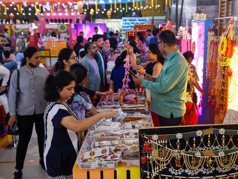 Diwali shopping in Bur Juman