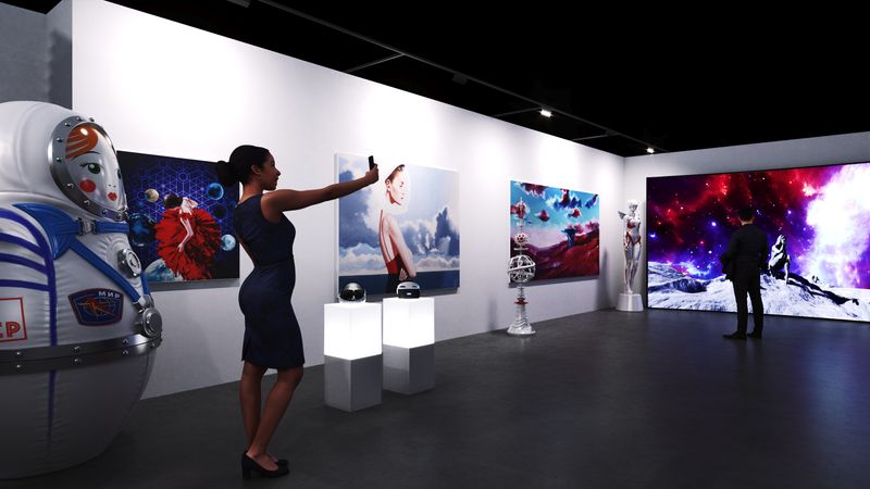 MARINA FEDOROVA COSMODREAMS exhibition Art Dubai 2022