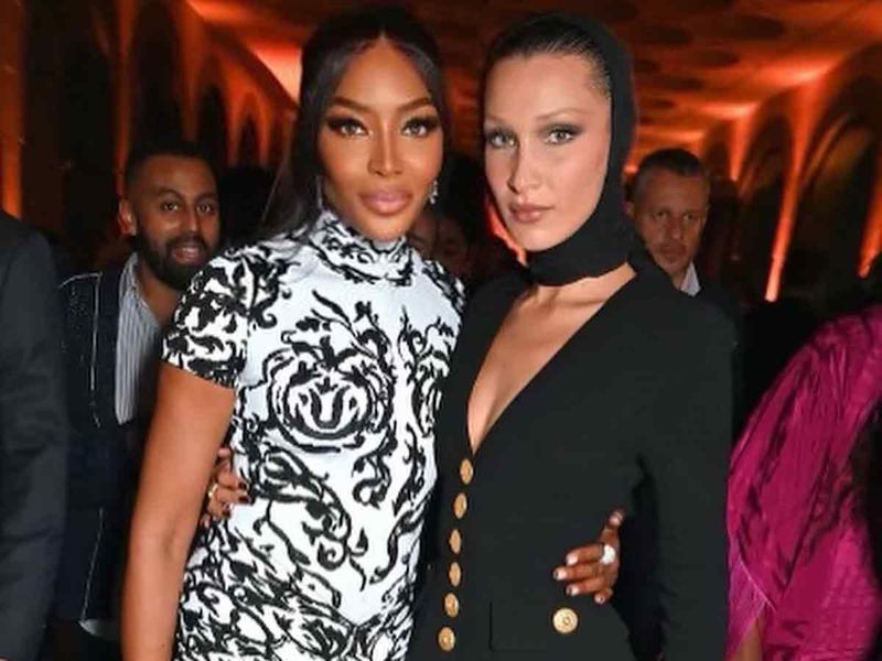 Stars in attendance included Naomi Campbell and Bella Hadid.  