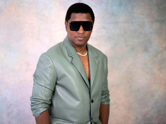 Babyface poses for a photo in New York on September 12, 2022, to promote his new album 