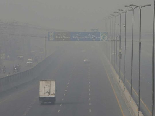 Pakistan lahore smog