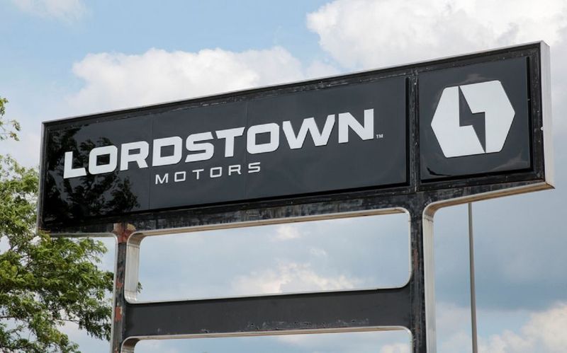 A Lordstown Motors sign 
