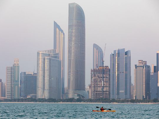 Stock - Abu Dhabi skyline