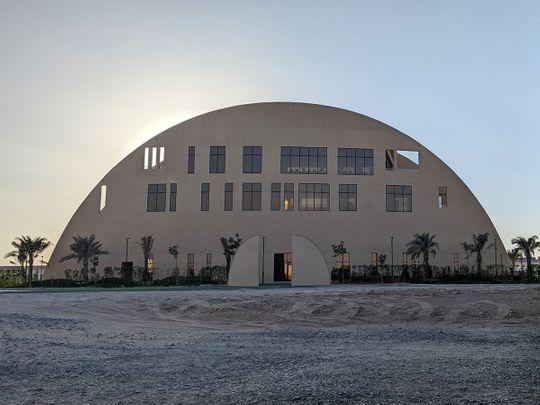 visitor centre at noor energy 1 at mbr solar park in dubai 
