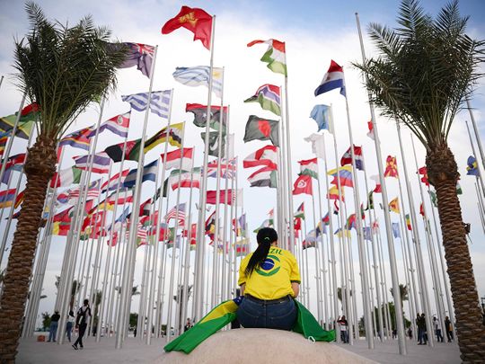 Qatar World Cup, Flag square in Doha