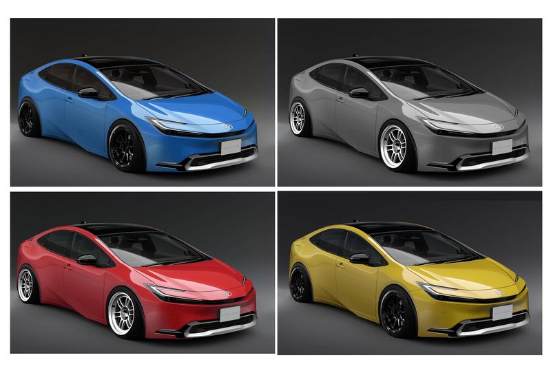 The new Prius 5th generation colours