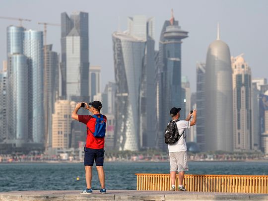 STOCK Doha skyline Qatar