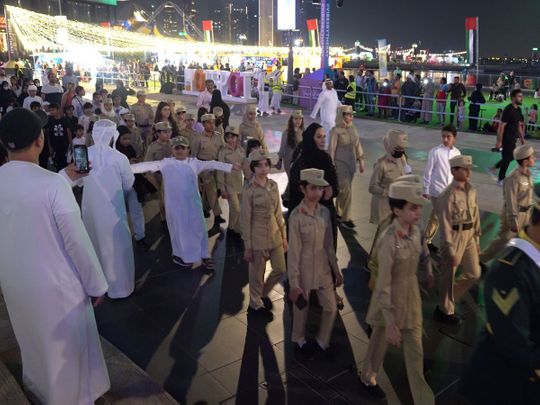 march on world children's day 2022 by dubai police