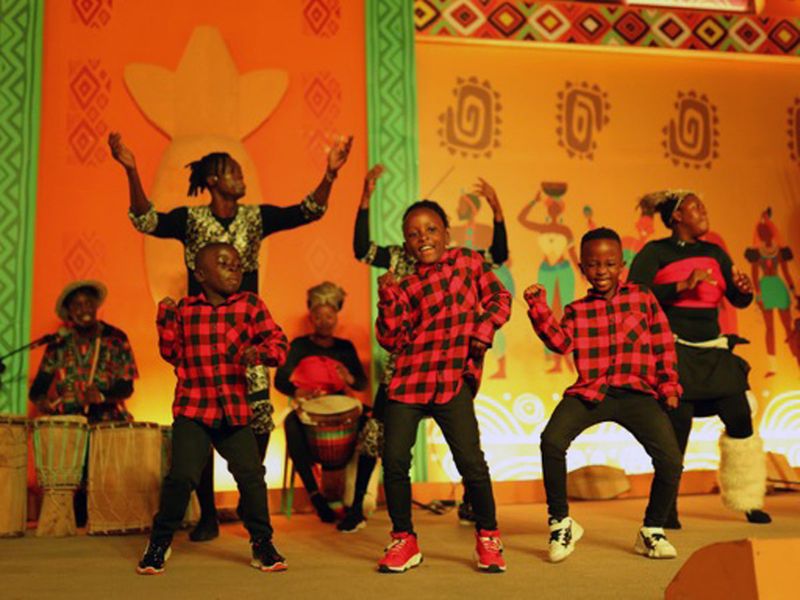 Masaka Kids Africana dancing