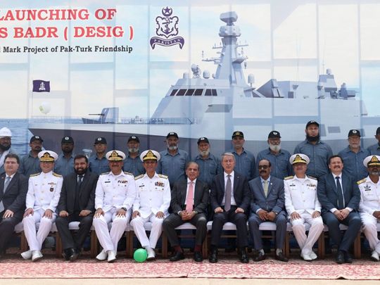 Pakistan Başbakanı Şerif ve Türkiye Cumhurbaşkanı Erdoğan, Pakistan Donanması korvetlerinin açılışını yaptı
