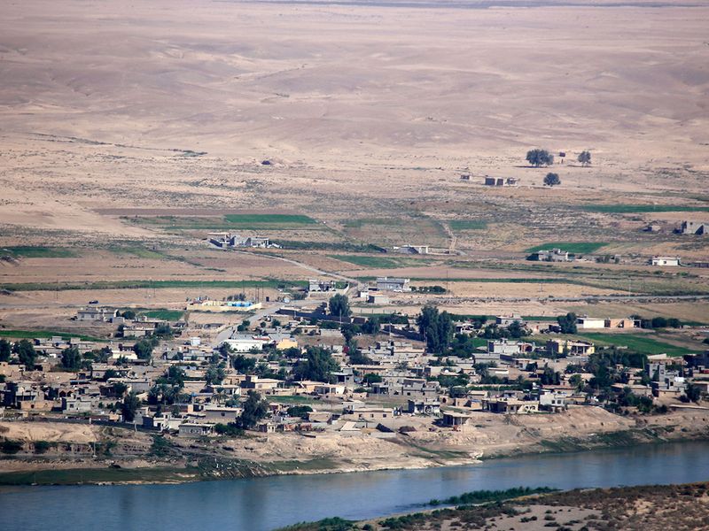 A view of the village of Messahag on the banks of the Tigris river